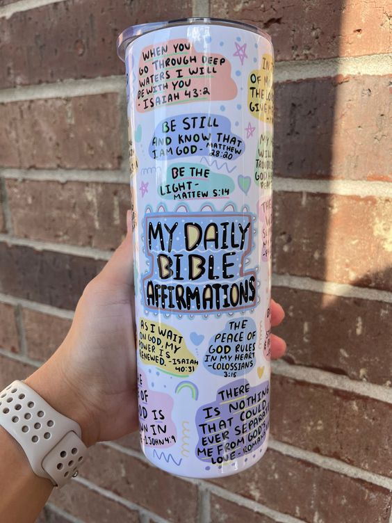 MY DAILY BIBLE AFFIRMATION TUMBLER