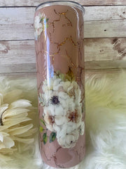 Floral tumbler cup